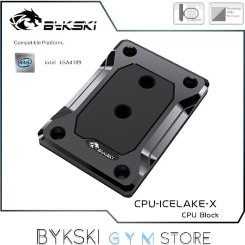Bykski CPU Water Cooling Only For INTEL LGA4189 / ICELAKE Black POM and Copper Version PC Water Block Radiator CPU-ICELAKE-X