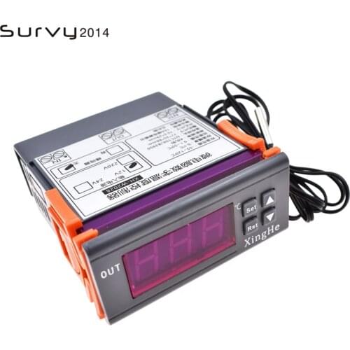 XH-W2028 90~250V 10A Digital Temperature Controller Thermocouple sensor Thermostat Measuring Range -50~110 Degree with Sensor