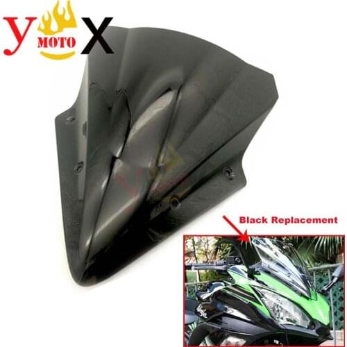 Standard Motorcycle New Black Windscreen Windshield Deflector Front Glass For Kawasaki Ninja 650 2017 Ninja650 17