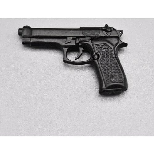 1/6 scale soldier Beretta M92F classic pistol model toys is suitable for 12" action figure body accessories display collection