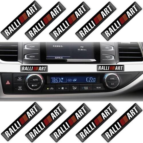 10Pcs Ralli Art Logo Car Window Sticker Car-styling decoration Decal For Mitsubishi Lancer 10 asx lancer outlander Accessories