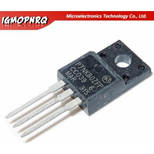 10pcs STP7NK80ZFP P7NK80ZFP FET new original