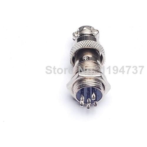 15pair GX16 6 Pin Male & Female Diameter 16mm Wire Panel Connector Circular Connector Socket Plug