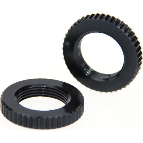 2x New 5/8"-27 Dual Lock Nut for 5/8" 1/4" Cold Hot Shoe Adapter Screw Mic Mount