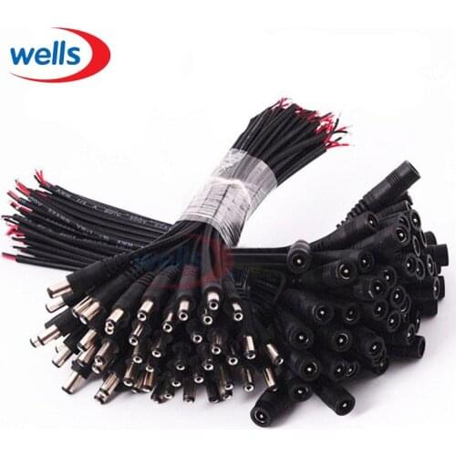 5/10pcs 5.5x2.1 Plug DC male or Female Cable Wire Connector For 3528 5050 LED Strip Light