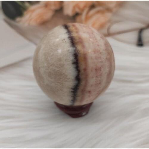 5cm Natural Meat Pork Ball Bacon Stone Crystal Sphere Stone Balls Gift Healing Decor Natural Quartz Crystals