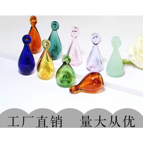 25 Style 1X Diffuser Perfume Refillable Coloured handmade Essential Oil Aromatherapy Bottle Pendant drop jewelry glass pendant