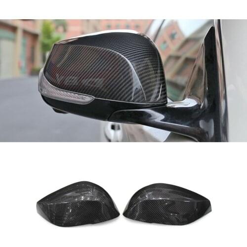 Car Accessories Carbon Fiber Side Rearview Mirror Frame Cover Sticker Shell Case for Infiniti Q50 V37 QX30 Q60 CV37 Q70 S51
