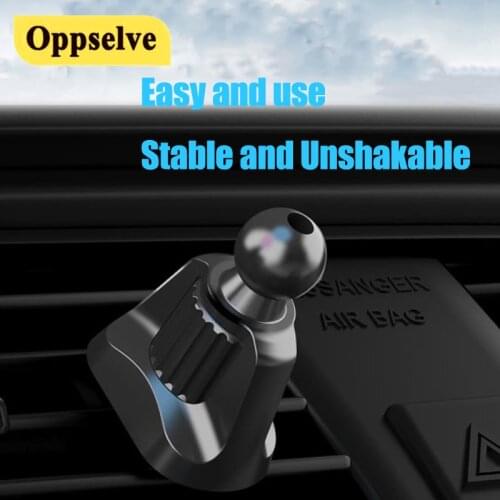 Ball Head Black Car Holder Base Car Air Vent Clips Phone GPS Holder Mount Gravity Bracket Mobile Car Phone Holder Accessories