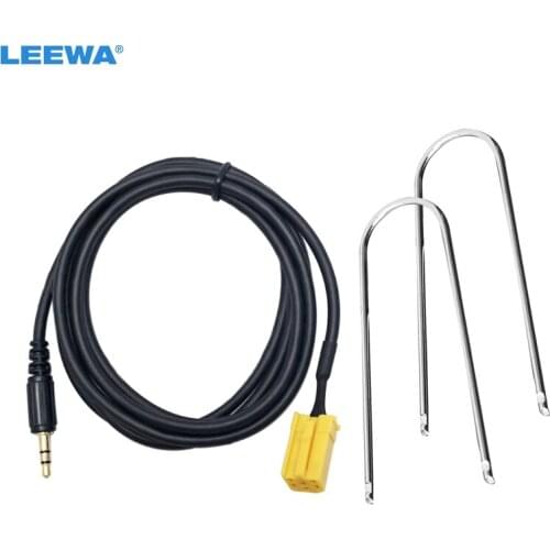 LEEWA Car Stereo Aux input Cable Adaptor 3.5MM Audio Player For Fiat Grande Punto Alfa 159 #CA4433