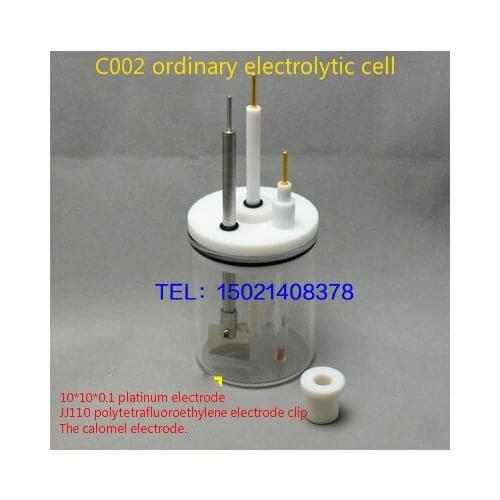 C002 ordinary cell, no sealed cell, 10*10*0.1 platinum plate electrode, JJ110 electrode clamp and calomel electrode