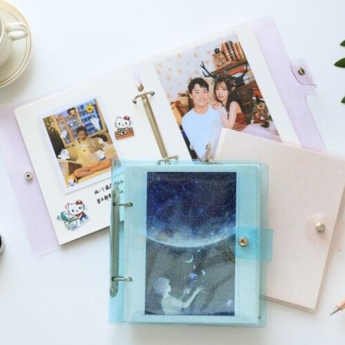 DIY Memo Pocket Photos Jelly Cover Interleaf Photo Album Wedding Baby Kids Cartoon Photo Album for3, 4, 5, 6 Inch Photos