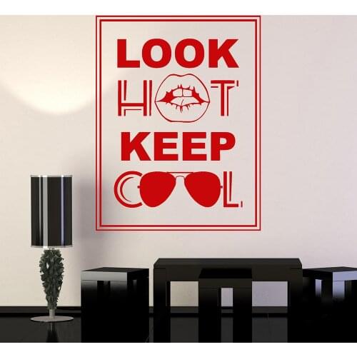 Inspire Quote Woman Beauty Salon Fashion Vinyl Wall Decal Home Decor Art Mural Wall Stickers