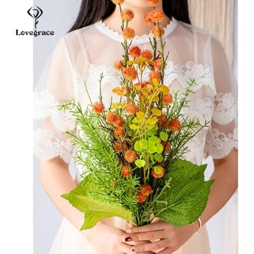 Love Artificial Flower Bridal Bouquet Fake Flowers Wedding Bouquet Green Bridesmaid Bouquets Marriage Wedding Bouquets Flowers