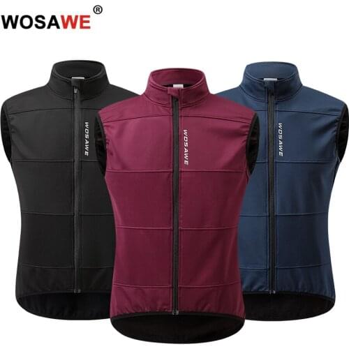 WOSAWE Mens Motorcycle Running Cycling Vest Sleeveless Windbreaker Vests Windproof Reflective Mountain Biker Riding Gilet