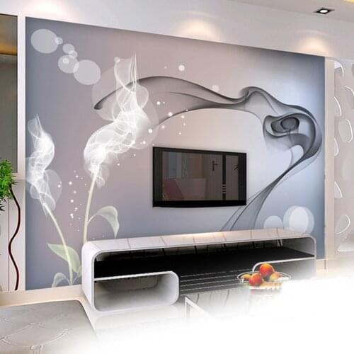 Custom 3D Photo Wallpaper Smoke Clouds Abstract Artistic Wallpaper Modern Minimalist Bedroom Sofa TV Home Decor Wall Mural Paper
