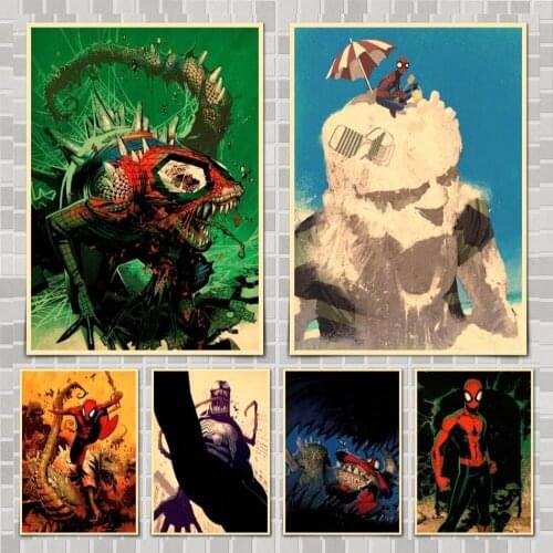 Marvel Bachalo Spiderman Movie Poster Wall Stickers For Home Room Bar Decor Art