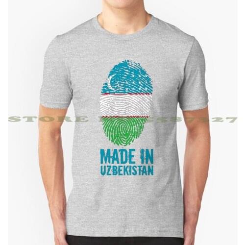 Made In Uzbekistan Black White Tshirt For Men Women Uzbekistan Flag Ussr Islam Silk Road Soviet Union Seidenstrasse Ozbekiston