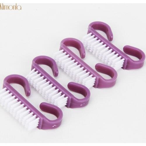 50pcs/lot Cleaning Brush Tools Small Angle Dust Nail Brush Nail Care Tools UV Gel Handle Scrubbing Brush Nail Accessories