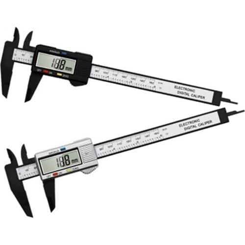 Vernier Caliper Measuring Tool Stainless Steel LCD Electronic Digital Calipers 0-150mm 6-inch Instrument Depth Measuring Tools