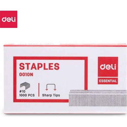 Deli E0010N No.10 Staples #10 4BOX/LOT Zinc plated wire iron material 1000 pcs per box
