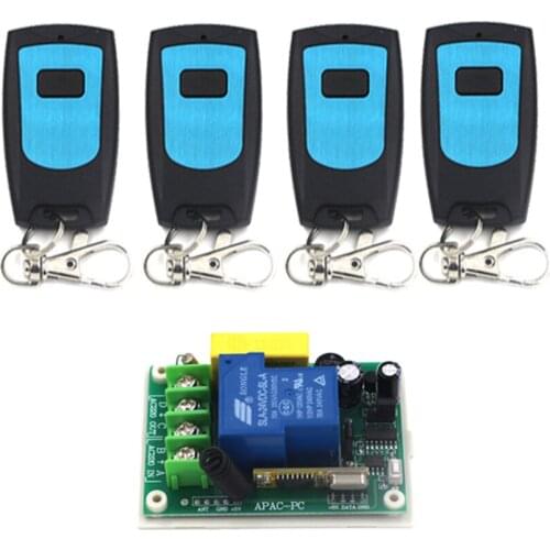 Universal AC 220V 30A 1CH 1 CH Relay Wireless RF Remote Control Switch Transmitter+Receiver Module,315 / 433 MHz