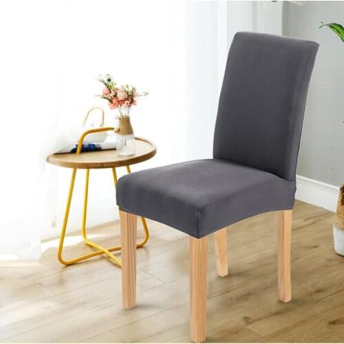 Four seasons Solid Color Spandex Stretch Slipcover seat Chair Cover For Dining Room Kitchen Wedding Banquet Hotel Chair case