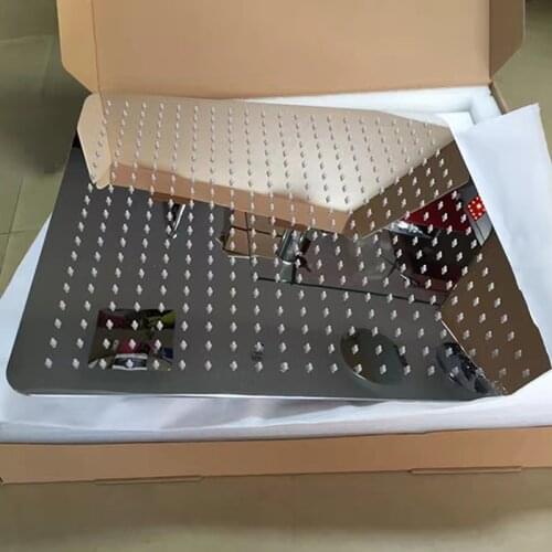 High Quality Square Rain Shower Head 10/12/16 pommeau de douche Ceiling Mounted Bathroom Shower Accessories Heads Water Saving