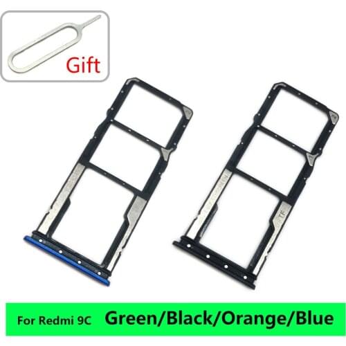 10Pcs/Lot For Xiaomi Redmi 9A 9C 9T SIM Card Tray Slot Holder Adapter Socket Repair Parts