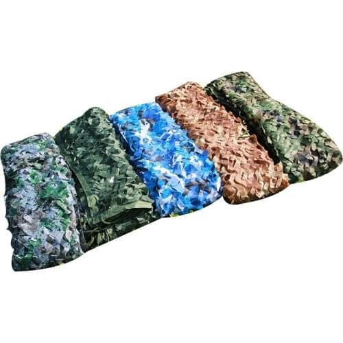 2.5x10M Jungle Camo Hunting Shade Sails Outdoor Army Camouflage Awning Tent Woodland Hide Mesh Shade Net Camping Sun Shelter
