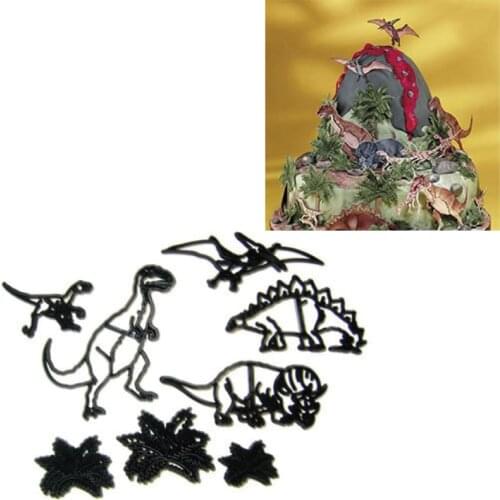 8Pcs/Set Dinosaur Theme Biscuits Cutter Mould Fondant Cake Decorating Tool Sugar Cookie Biscuit Cutter Baking Pastry Mold Tools