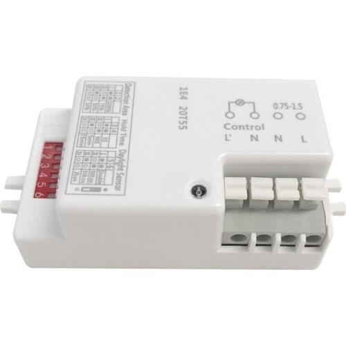 AC 220V-240V/50Hz Microwave Radar Sensor Switch Body Motion Detector For LED Light Sensors Switches