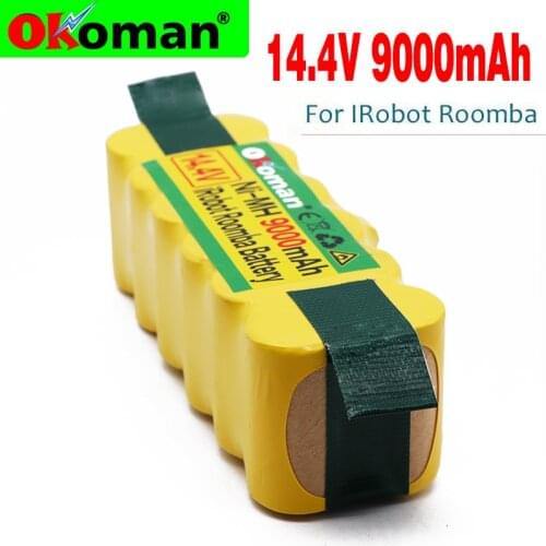 High Capacity 9000mAh 14.4V Battery For iRobot Roomba Vacuum Cleaner 500 530 540 550 620 600 650 700 780 790 870