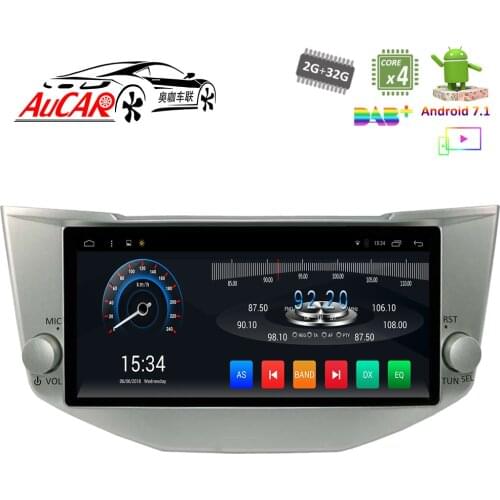 AuCAR 10.2 Android Car Radio GPS Navi For Toyota Harrier 2003-2012 For Lexus RX330 300 350 2003-2009 Navigation Car Stereo AUX