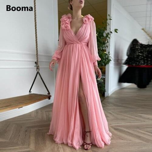 Booma Womens Evening Chiffon Dresses
