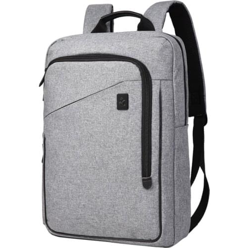 CAI Single/Double Layer Backpack School Office Casual Bag Laptop Men Business Travel Fashion Style Book Bags Waterproof