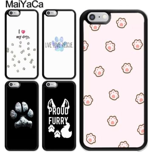 Animal Dog Paw Pattern Case For iPhone 12 Mini 11 Pro MAX X XR XS MAX SE 2020 6S 7 8 Plus 5s Cover