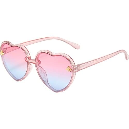 Citgeett Kids Heart Shaped UV400 Protection for Toddler Girls Boys