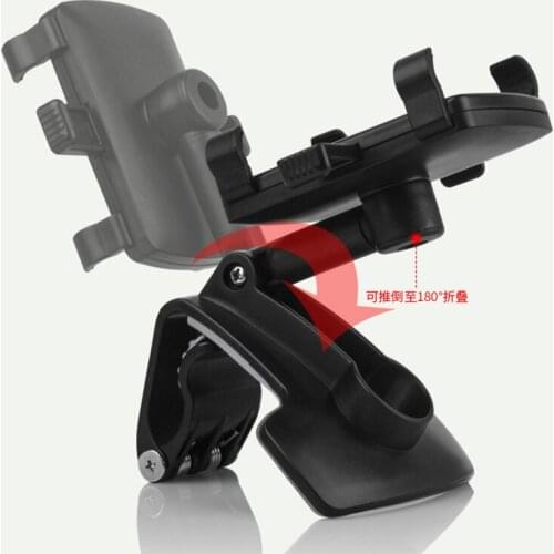 Car Dashboard Rotate 360° Mobile Phone Holder Visor Folding Smartphone Stand Mounts Multifunction Scene Universal Mobile Support