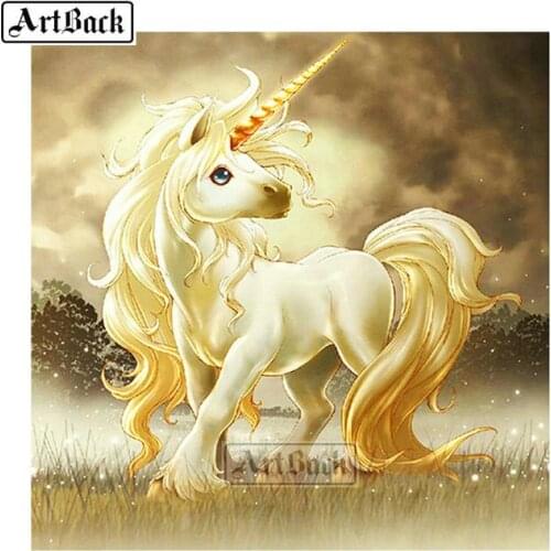 Unicorn Full Square / Round Drill New Arrival 5D Diamond Painting Suite 3d Diamond Mosaic Rhinestone Home Decor HO17