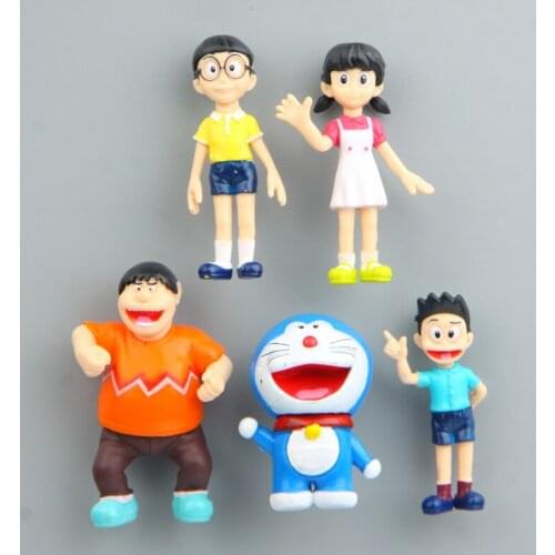 5 pcs anime action figure machine cat prefect quality 3d fridge magnets kids Toys home decoration