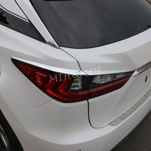 Chrome Tail Light Taillight Trims Cover For 2016 2017 2018 2019 Lexus RX350 RX450h L