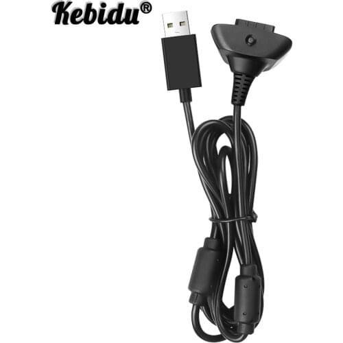 Kebidu USB Game Controller Charging Cable Wireless Controller Gamepad Joystick Power Supply Charger Cable For Xbox 360