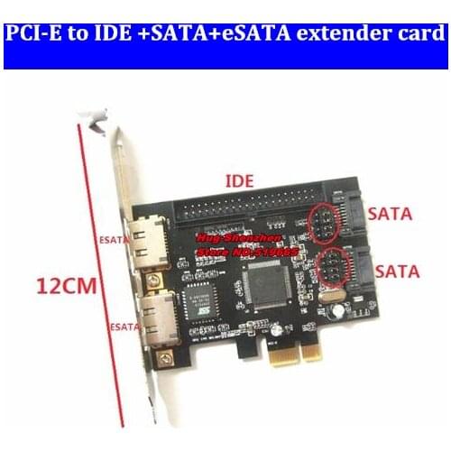 PCI-e PCI Express to IDE+ SATA+ eSATA extender Adapter card JMB363 PCI-E converter card