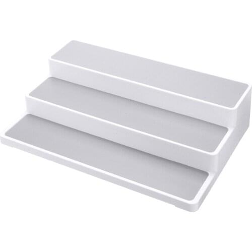 Kitchen 3 Tier Spice Bottle Rack Cabinet Stepped Shelf For Spice Rack Jar Seasoning Bottle Holding Organizer Home Storage Tool