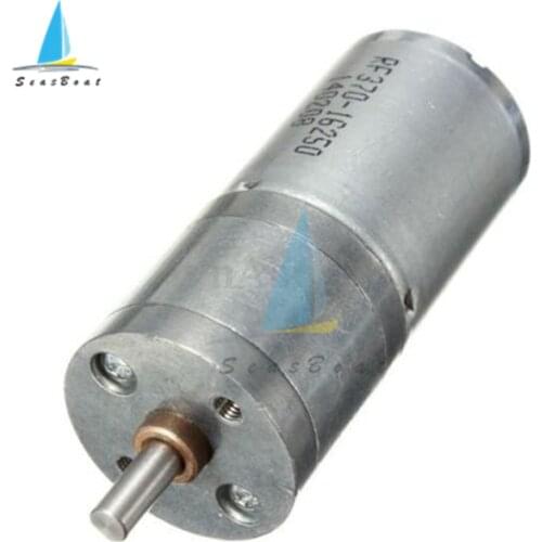 25GA370 DC 12V Mini Micro Speed Gear Motor Reduction Gear Motor With Metal Gearbox Wheel 10 15 20 30 60 100 150 200 300 1000RPM