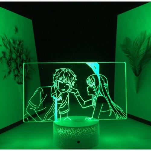 Sakurajima Mai Nightlight for Kids Bedroom Decor Birthday Gift Night Light Bunny Girl Manga Light 3D Lamp Anime Figure Dropship