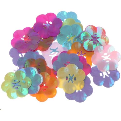 30g 24x27mmHollow Flowers Paillette Bulk Sequins Sewing Craft For Clothing Accessories Stage Clothing Jewelry Decorations Making