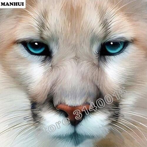 Full Square Diamond 5D DIY Diamond Painting Tiger head Embroidery Cross Stitch Rhinestone Mosaic Painting Home Decor BFC165