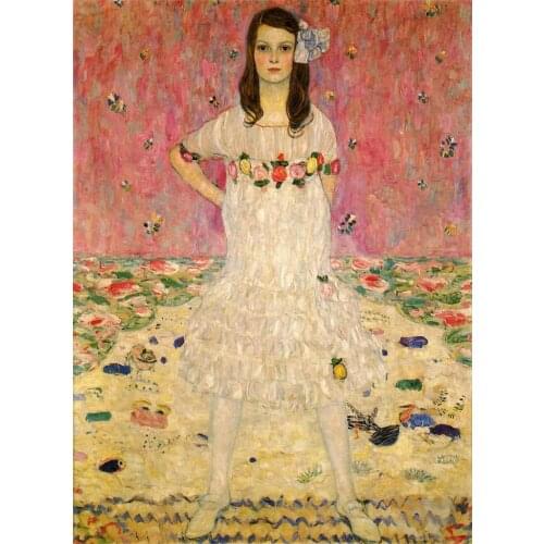 Handmade oil painting reproduction Portrait of Mada Primavesi by Gustav Klimt
